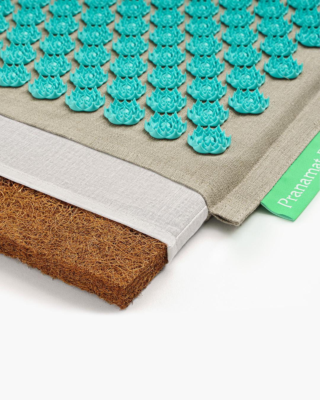 Pranamat + PranaPillow + BigBag Natural & Turquoise